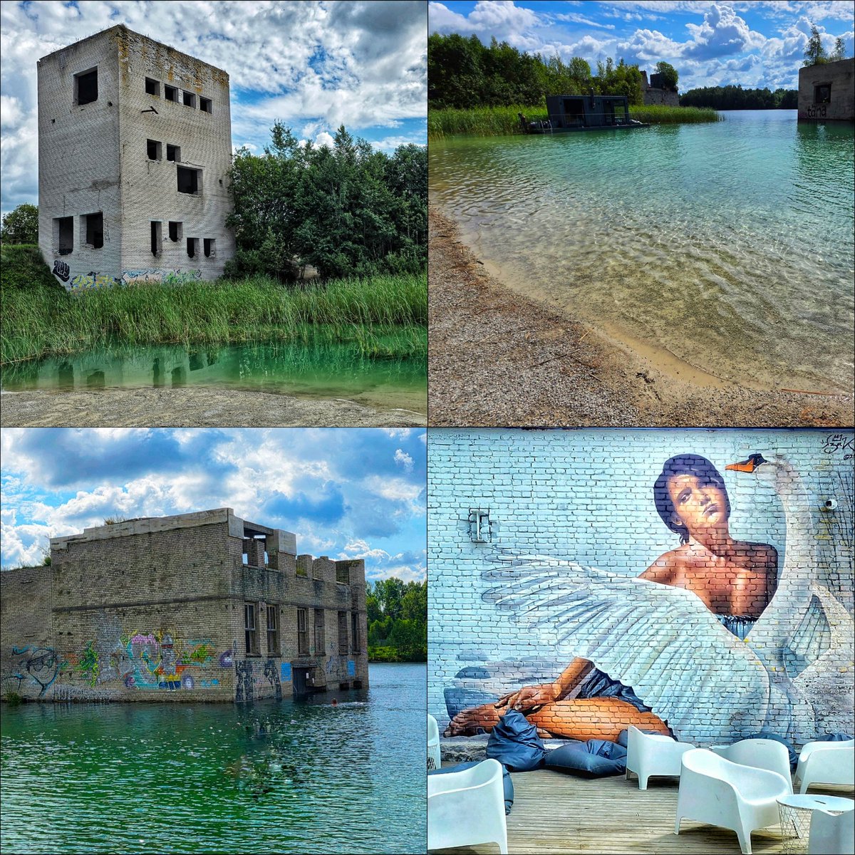 k_pawlowska's tweet photo. #GoodMorning & have a relaxing Saturday 😊

#28 - #RoadTrip2025 - #BalticCountries 
#Rummu & #Padise, #Estonia 🇪🇪

The crystal-clear, green-blue lagoon of the #RummuQuarry & the artificial hill next to it are an incredibly unique combination 🩵
And the monastery complex in Padise is the best preserved medieval, fortified monastery in the area of #Livonia.

#SongOfTheDay, because of its vid, is "Faded" 🎶
https://t.co/4W1BlcgM7o

#Travel #VacationTrip2025