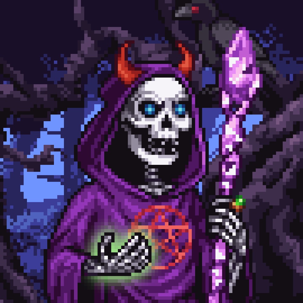 The gates creak open. GM. Say “gm” back to enter the Necropolis. ⚔️