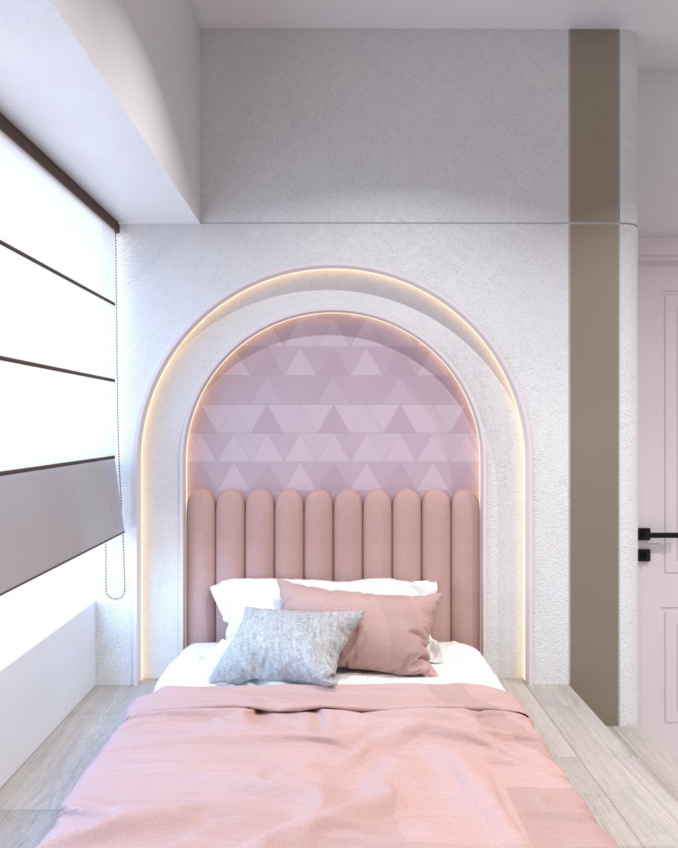 A GenZ design template for sons and daughter bedrooms.

A site with multiple constraints of size,height and uneven structural elements.

A clear thought process with minimal approach have helped obtain desired extravagant results.
