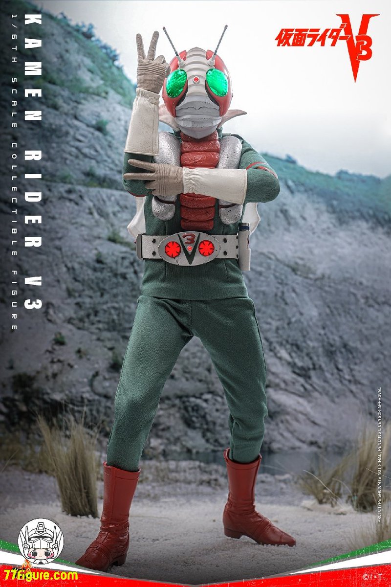 ライダーヒーローメモリアル　仮面ライダー　V3　風見志郎 仮面ライダーV3に変身する青年 The young Shiro Kazami