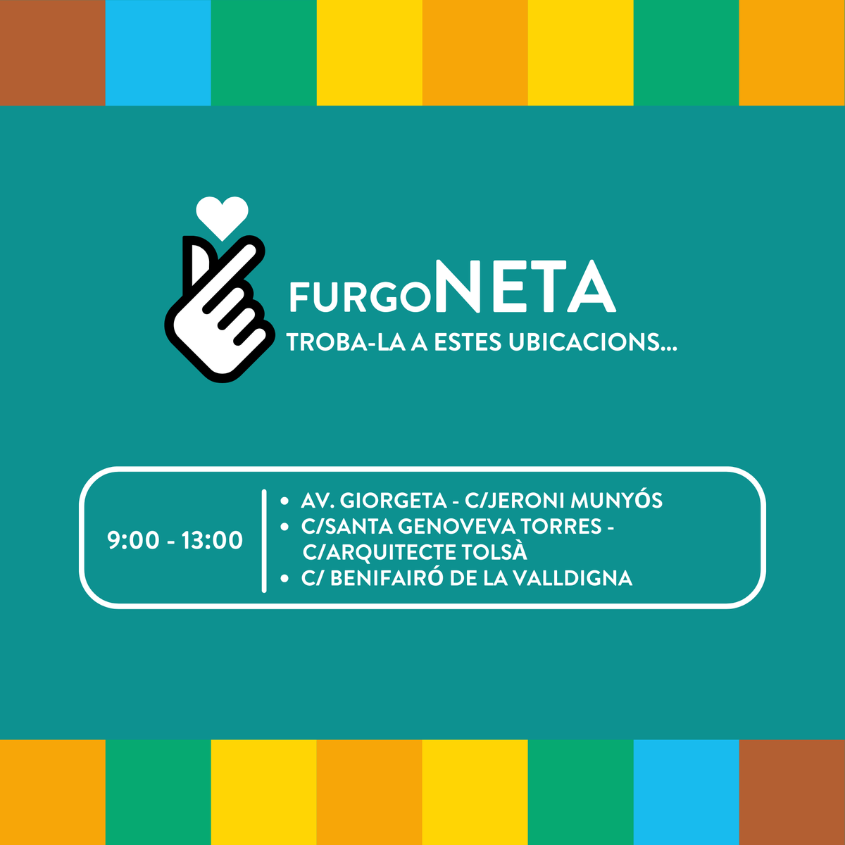 🚛♻️  La #FurgoNETA de #ValènciaMésNetaMésVerda arriba hui als barris de #LaRaïosa, #SantLlorenç i #Malilla per a sensibilitzar la població sobre la importància de separar correctament els residus i mantindre neta la ciutat.