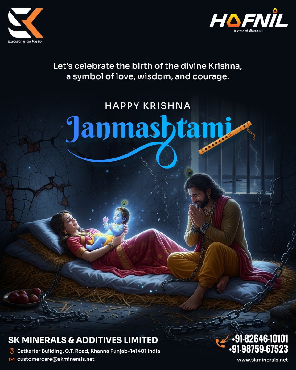 skmadditives's tweet photo. On this auspicious day, we celebrate the birth of Lord Krishna — the eternal symbol of love, wisdom, and courage. His teachings continue to inspire us to walk the path of truth, compassion, and righteousness.

Happy Krishna Janmashtami! 🙏

#HappyJanmashtami https://t.co/XftjbCKwCw
