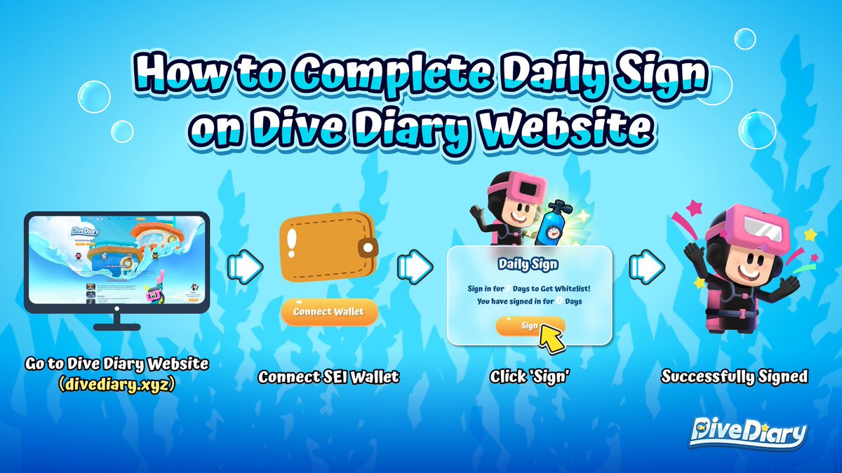 I’m not even a gamer… but <a href="/DiveDiaryOA/">DiveDiary</a> got me hooked. 🌊🐠
A chill Web3 game where you explore, build your fishing empire, collect NFT divers, and earn $DIVE tokens. 💰

⚓ Highlights:
 • 🌴 Explore islands &amp; deep seas
 • 🐟 Manage &amp; upgrade your canning factory
 • 🪙
