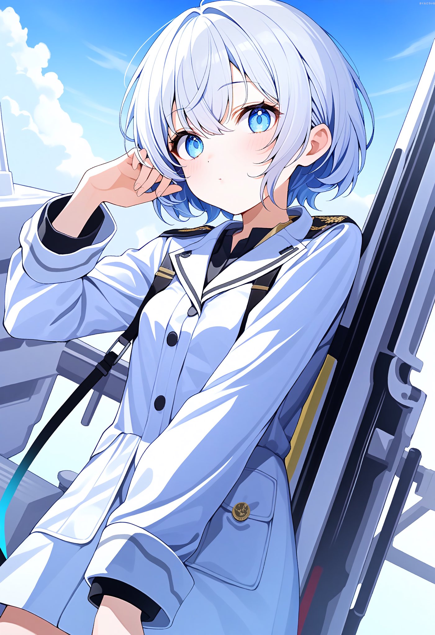 イラスト 青と白 さくらこういちaiart on X: 