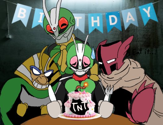 Happy birthday, Rider!
I'm ashamed that we've let you live this long, but that can always change! Gwahaha!

Make a wish, you're going to need it!!!