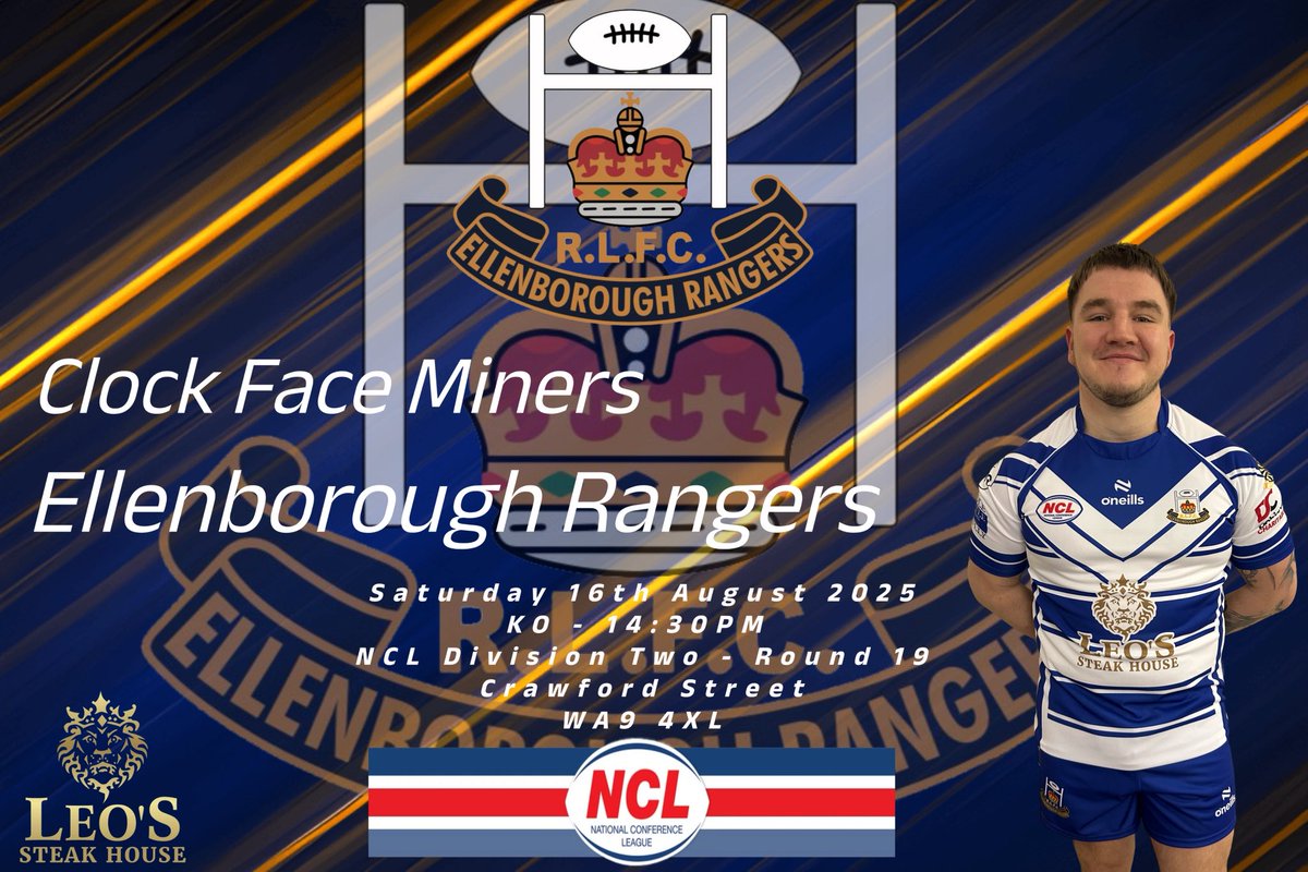 Elbra Rangers ARLFC (@elbrarangers) on Twitter photo π΅βͺοΈ ITS GAME DAY βͺοΈπ΅
Today sees us back on the road as we make the journey to Clock Face Miners in NCL Division Two!
π <a href="/OfficialNCL/">National Conference League - RL</a> - Div Two - RD 19
π <a href="/ClockFaceMiners/">ClockFaceMinersARLFC</a>
β° 2:30pm Kick Off
ποΈ WA9 4XL
π¦β¬οΈπ¦ π΅βͺοΈ ITS GAME DAY βͺοΈπ΅
Today sees us back on the road as we make the journey to Clock Face Miners in NCL Division Two!
π <a href="/OfficialNCL/">National Conference League - RL</a> - Div Two - RD 19
π <a href="/ClockFaceMiners/">ClockFaceMinersARLFC</a>
β° 2:30pm Kick Off
ποΈ WA9 4XL
π¦β¬οΈπ¦