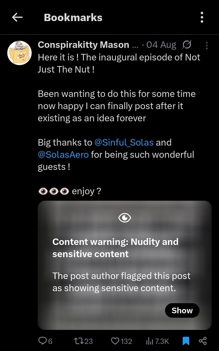 qixart's tweet photo. @RazberryKitkat @Sinful_Solas @SolasAero Whyyy can't  i see it. The show button doesn't work. https://t.co/OaDTdpi3kX