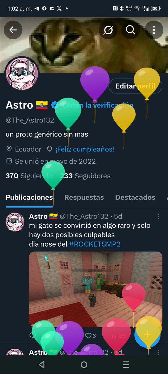 The_Astro132's tweet photo. Bueno ya es mi cumpleaños y oficialmente ya soy mayor de edad  los quiero a todos amigos míos https://t.co/poqJHjnPxr