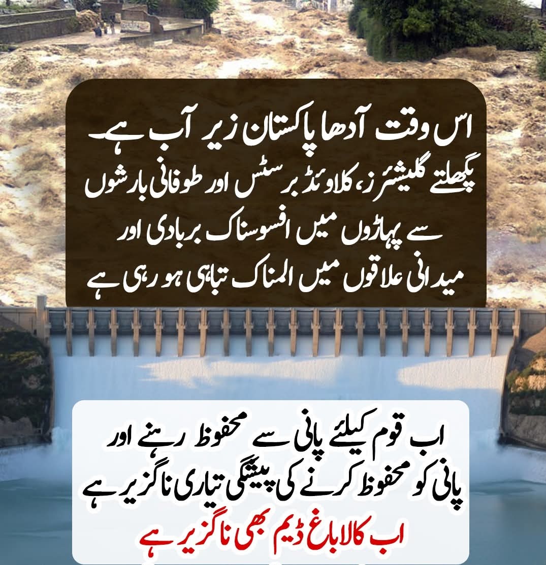 اقتدار کے حصول اور طول کیلیے سب سرگرداں ہیں۔
 لیکن عوام کے مفاد کیلیے کوئی بات کرنے کیلیے تیار نہیں۔
ڈیم بنا کر ڈوبتی عوام کو بچانے کی کیوں کوشش نہیں کی جاتی؟
#کالا_باغ_ڈیم_بنائیں_ملک_بچائیں 
#BuildKalabaghDam