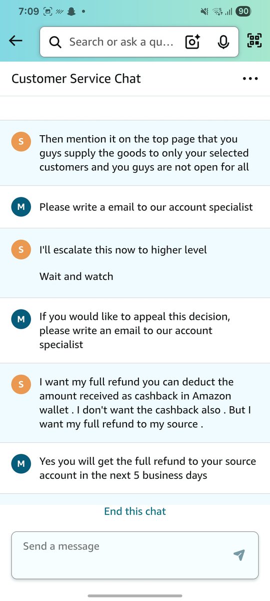 sarthak5647's tweet photo. Amazon cancelled my paid order without any clear reason, citing a vague “user agreement violation.” Now they’re refunding after deducting cashback, even though the cancellation was their decision. This is unfair &amp; unethical.
#AmazonFraud #CustomerRights #AmazonScam @amazonIN https://t.co/YqPQoFslh7