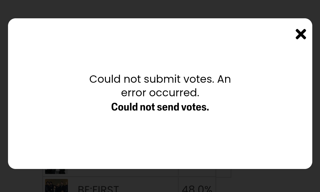 1922fan's tweet photo. @SB19_VotingTeam @SB19Official Nakakainis naman talgang puro error. https://t.co/79A13Fog7d