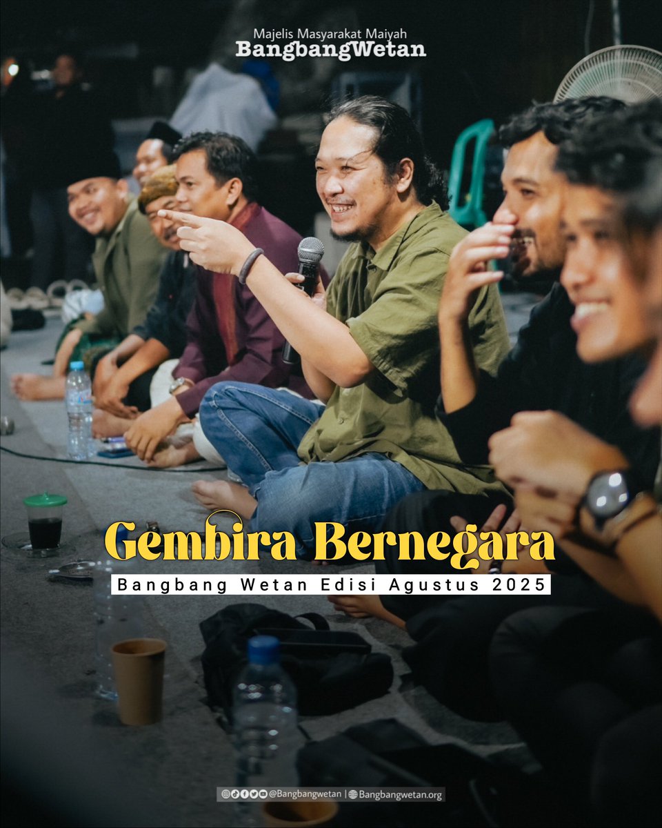 BangbangWetan's tweet photo. 𝗞𝗲𝘁𝗶𝗸𝗮 𝗦𝗲𝗻𝘆𝘂𝗺 𝗧𝗲𝘁𝗮𝗻𝗴𝗴𝗮 𝗠𝗲𝗻𝗷𝗮𝗱𝗶 𝗪𝗮𝗷𝗮𝗵 𝗞𝗲𝗺𝗲𝗿𝗱𝗲𝗸𝗮𝗮𝗻
Agustus bukan cuma soal lomba panjat pinang &amp; tarik tambang. Bulan ini bisa jadi waktu yang pas buat nggumun: sebenarnya, kita sudah merdeka sampai sejauh mana sih sebagai warga negara? https://t.co/9TBXO1Iu2X