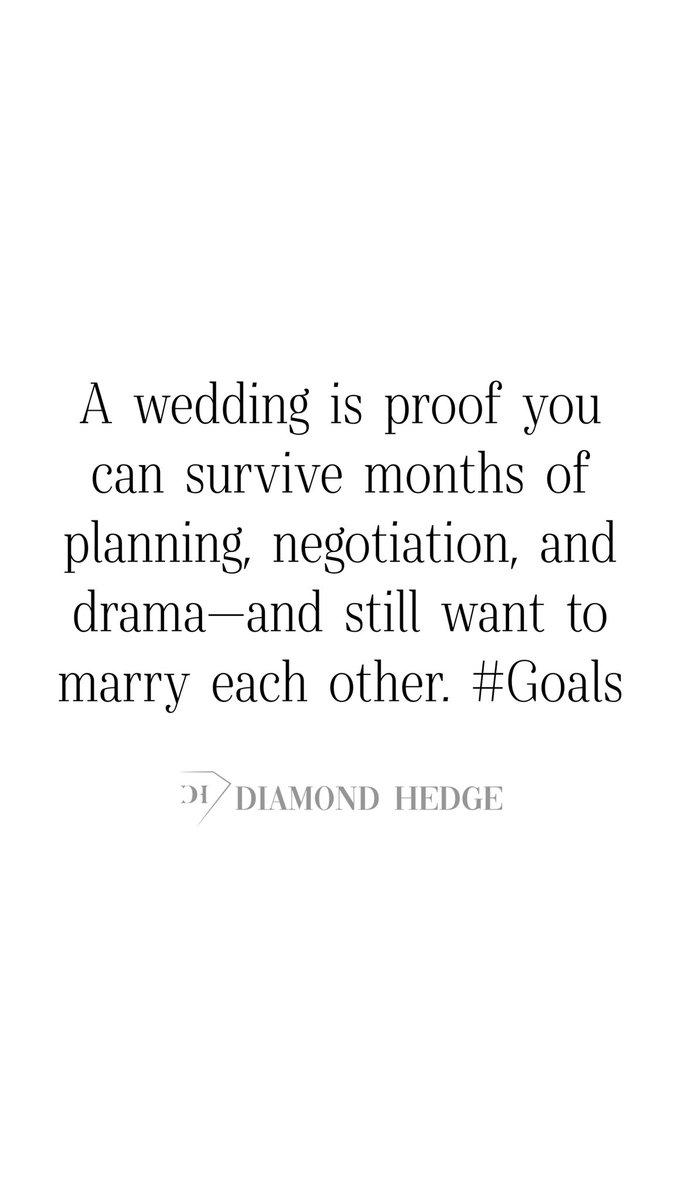 DiamondHedge's tweet image. #wedding #goals #weddinggoals #diamondhedge 

DiamondHedge.com