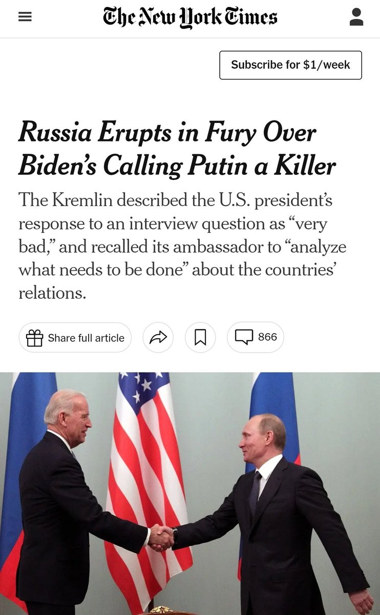 I believe this caused the war in Ukraine