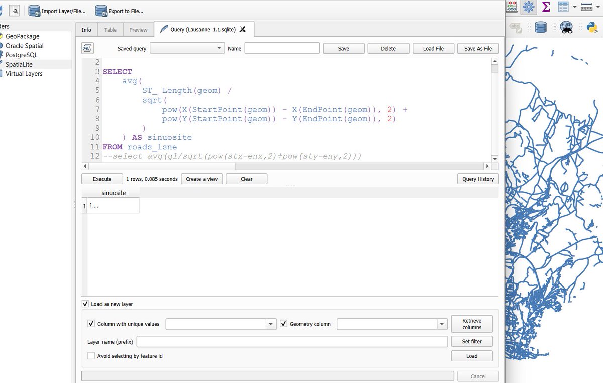 yoostech's tweet photo. Until 3am to understand the correct writing of a StartPoint(Geometry) #SQL query in #Spatialite for #QGIS https://t.co/BD4HbFjGgO