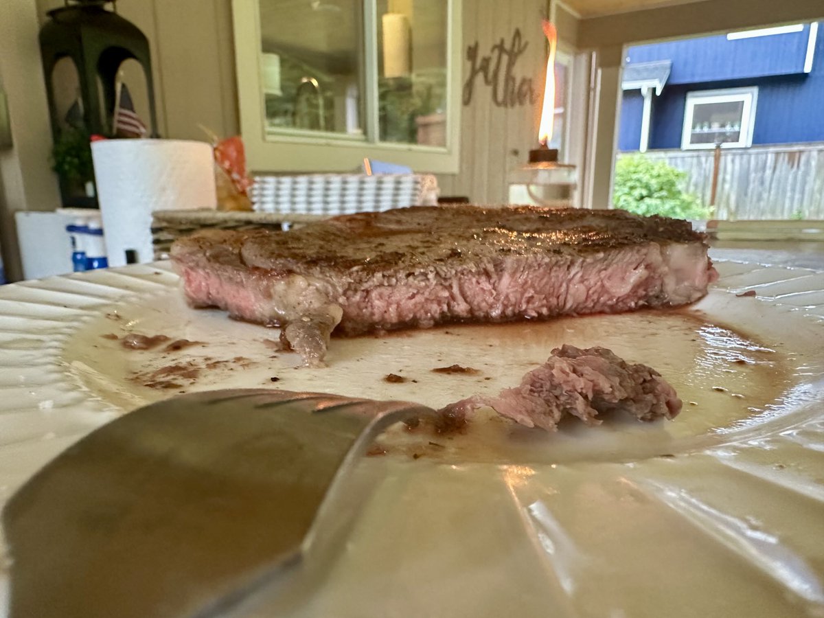 Ok you ⁦<a href="/BlackstoneGrid/">Blackstone Products</a>⁩ did I cook this steak right?