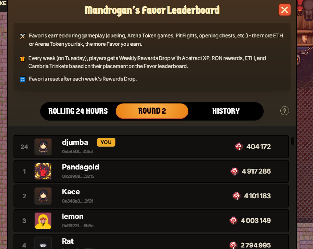 Can you actually make money playing Duel Arena?

Let me drop a couple of today’s screenshots to answer that.

Crowds today, played a ton of duels and the run went pretty well. Already sitting at #24, but climbing higher from here.

By playing DA you can get:
- $ETH/$RON for