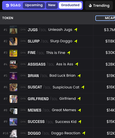 perpsfun's tweet photo. slowly but surely, they are not paying attention yet.
$JUGS $DOGGO $FINE #ASSISASS $SUSCAT #GIRLFRIEND $MEMES #SUCCESS $DOGGO https://t.co/SpfrXAhUyq