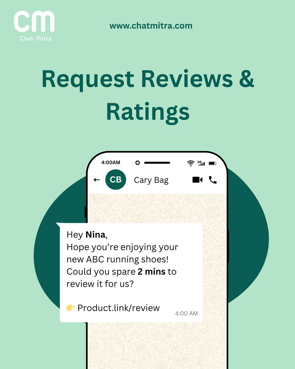 chatmitra_chat's tweet photo. Track every message π With ChatMitra, you know who opened, clicked, and replied β in real-time.
π https://t.co/j25SOBGOqa
#WhatsAppAnalytics #ChatMitra #MessageTracking #SmartMarketing #BusinessData https://t.co/DxyTLSOKfX