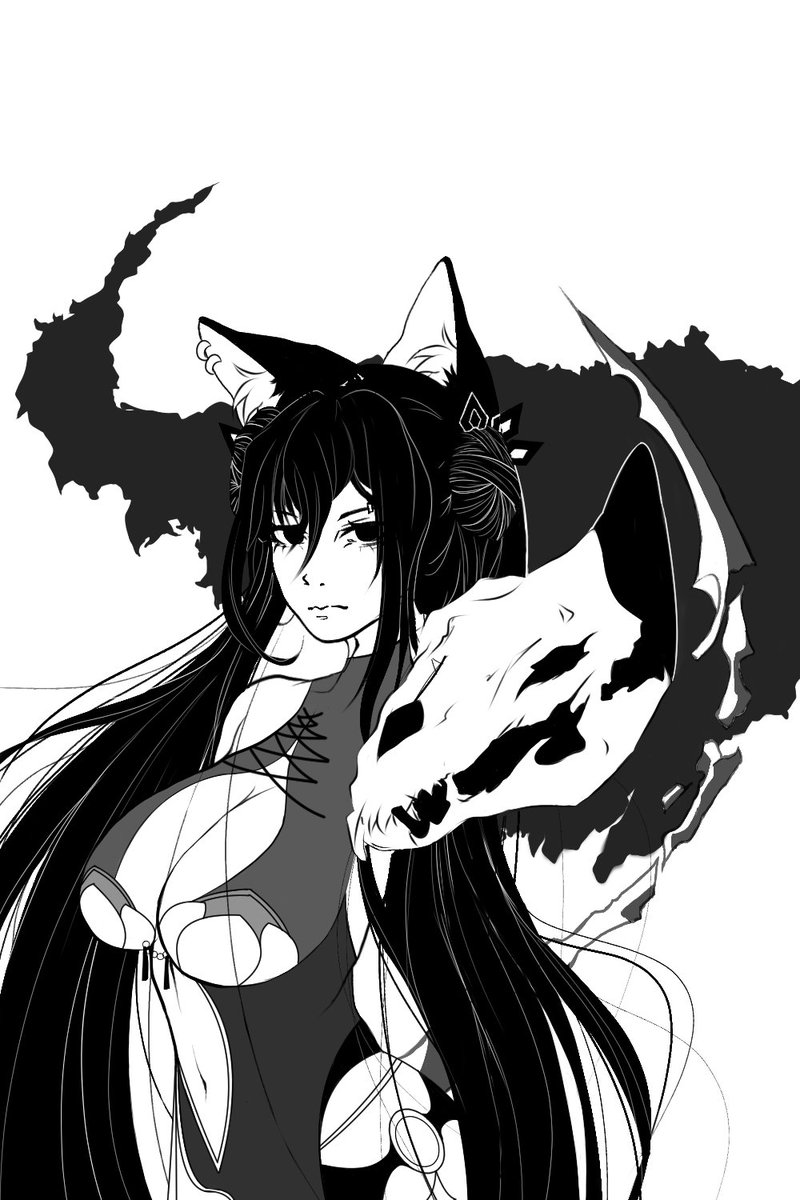 Black and White drawings are always my fav to do <3