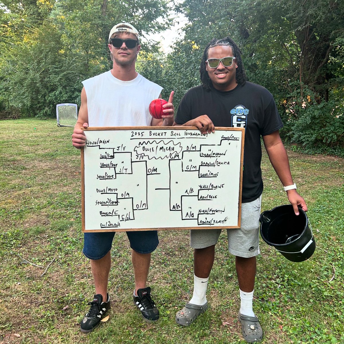 SpaldingMSOC's tweet photo. Now THAT’S how you start the season!
Micah Mattes & Oliver Frankenfeld are your 2025 Bucketball CHAMPIONS 🪣🏆 #bucketball #champs #bigtime https://t.co/W7EW0wTrOZ