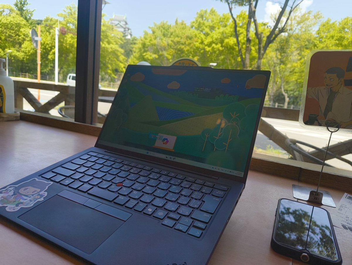 Rinatamu_ITDR's tweet photo. 和歌山城 の麓でもくもくするなど
#ThinkPad #ThinkPadX1 #ThinkPadとりなたむ
#LenovoProコミュニティ https://t.co/bJ418hoWex