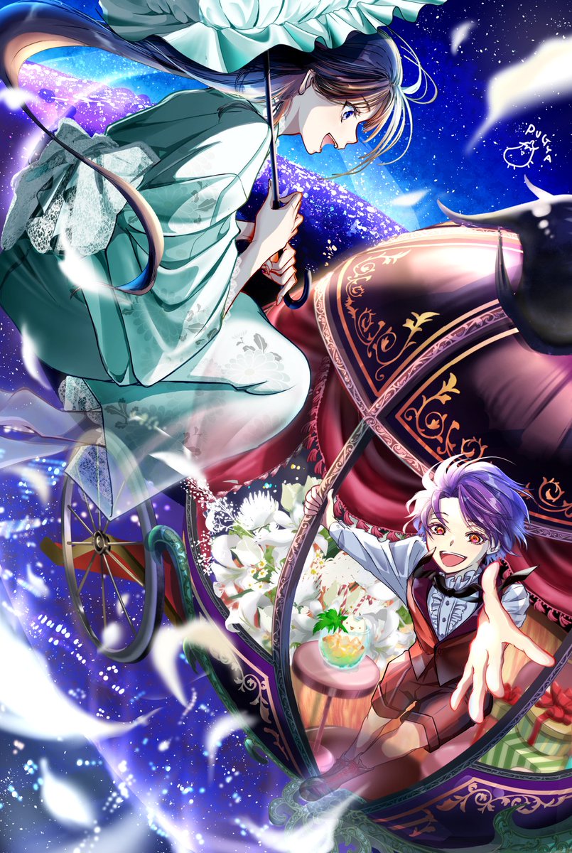 最近自創作キャラ描いてないので、2023年のお盆に描いたイラストを👻
幽霊夫婦のロイとダリアです。
唐突に思い出したのもお盆だからだろうか...