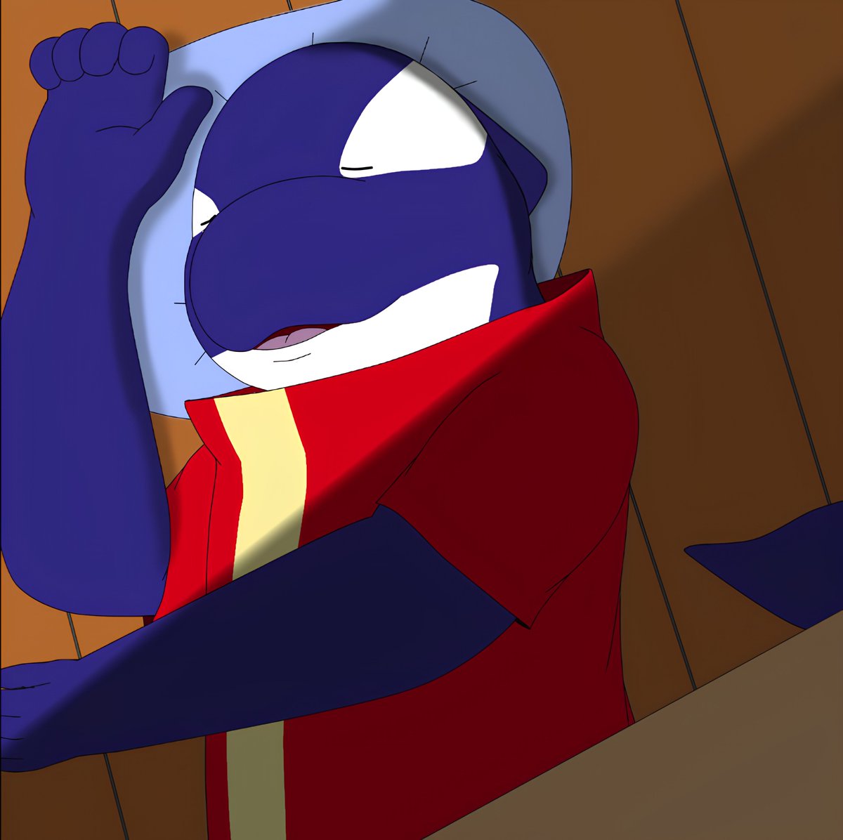 The ocean’s guardian taking a break.