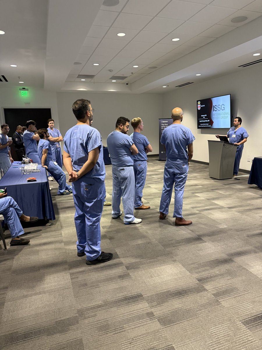 BasselDiebo's tweet photo. ISSG Annual Meeting 2025.

Teaching future spine surgeons my techniques and surgical planning for a successful spinal reconstruction.

Always fun! https://t.co/p7J8H90Zna