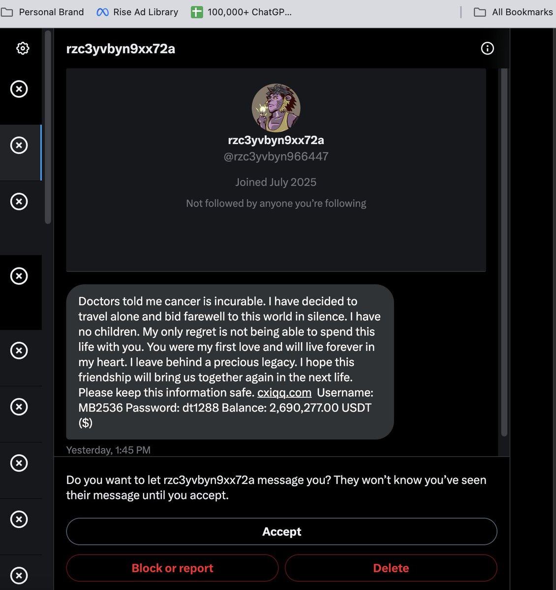 Scammers have reached new lows...
