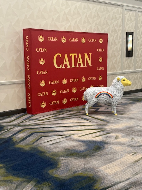 MikeYounkman's tweet photo. Catan Championship begins tomorrow - 150 people from across the country!
#Catan #CatanNationals #CatanChampionship #USCatan #CatanMasters #BoardGameNation #CatanCommunity #CatanLife #CatanAddict #RoadToVictory #SettlersOfCatan #CatanGlory #RollForSheep #CatanWorld #CatanStrategy #BoardGames #BoardGameGeek #TabletopGaming #CatanTournament #GameOn