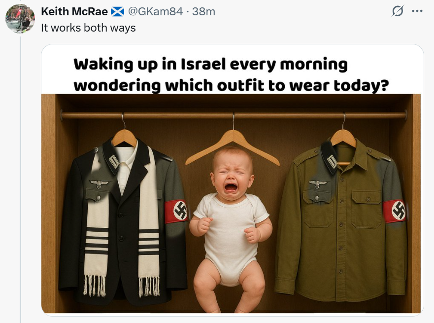 Oh no, A MAGA pedo fan added me to a list 🤣🤣🤣

I don't think she was impressed with my Photoshop skills. To be fair, it took me longer to find the images than to piece it together. #FuckIsrael #IsraelTerroristState #FreePalestine #DeathToTheIDF