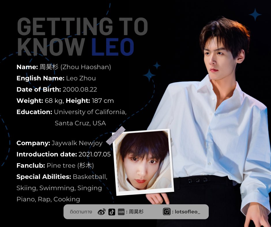 ZhouLeoTH's tweet photo. 。・°°・𝒞𝑜𝓊𝓃𝓉𝒾𝓃𝑔 𝒹𝑜𝓌𝓃…
 7 days to know whose special day it is! ★彡

จะถึงวันพิเศษแล้ว มาอัปเดตเรื่องราวของลีโอกัน 🎁🎈💕
#周昊杉
#lotsofleo
#ZhouLeo
#Zhouhaoshan
#โจวลีโอ
#โจวฮ่าวซาน https://t.co/TfYWylF80D