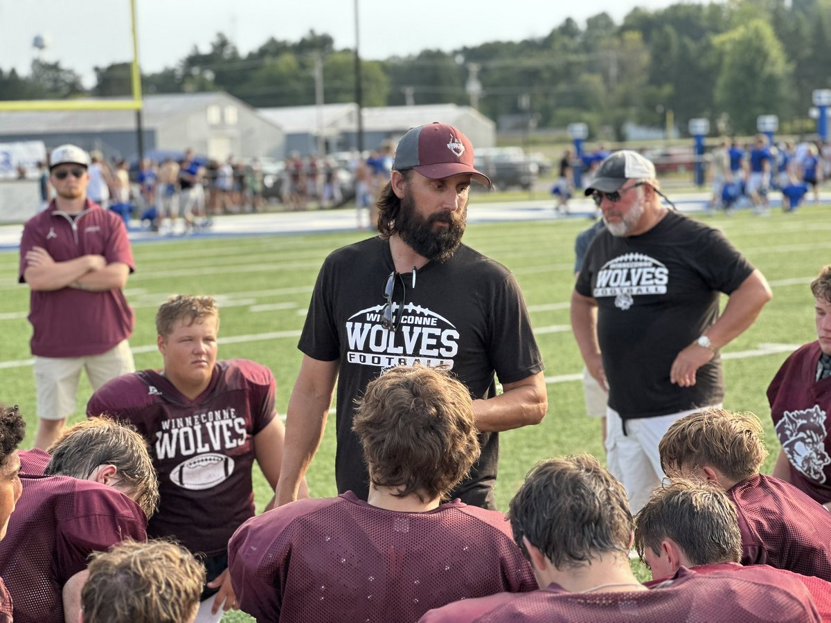 phyxtvpreps's tweet photo. “The @WinneconneFB scrimmage is officially in the books! ✅ Time to lock in for the season—big things coming for the Wolves! 🐺🏈 #WolvesFB #Wisfb @TravisBOUND https://t.co/SX3T71ET0c