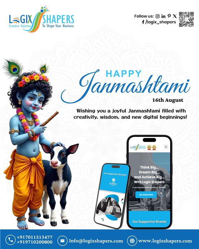 logix_shapers's tweet image. Celebrate the divine birth of Lord Krishna with joy, devotion, and festivity. May this Janmashtami bring love, peace, and prosperity into your life.

Visit: logixshapers.com

#LogixShapers #janmashtami #RadhaKrishna #FestiveVibes #KrishnaJanmashtami #BhaktiVibes