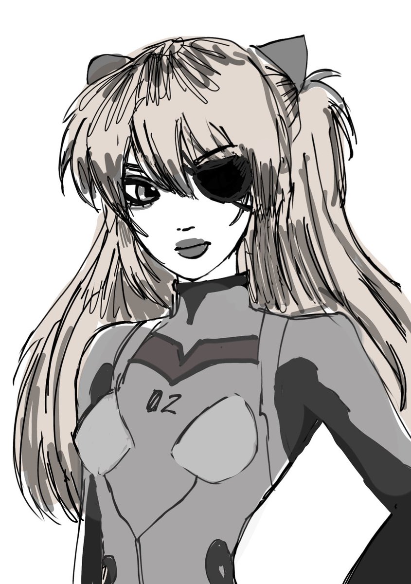 amethystaaas's tweet photo. asuka in my old art style #AsukaLangley #evangelion https://t.co/TuMuU309ZC