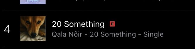 l2xizt's tweet photo. ใน itunes ติดอันดับ 4 น้อน 20 อย่างเอาาาาอะ🔥🔥

Qala Noir First Single
#QalaNoir20Something
#nenevader #QalaNôir https://t.co/8gOoEKVgPZ