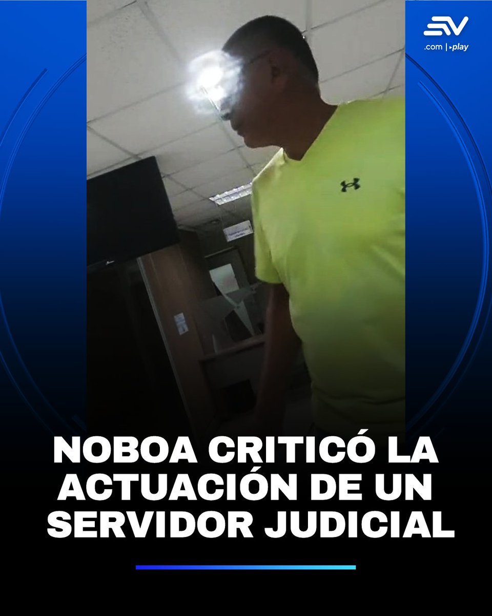 👩🏻‍💻 En la red social #TikTok, el presidente Daniel Noboa publicó el video donde aparece el servidor judicial de #Guayaquil que se quejaba por recibir documentación para una detención cuando culminaba su turno. 📲 bit.ly/3Hh7tJT