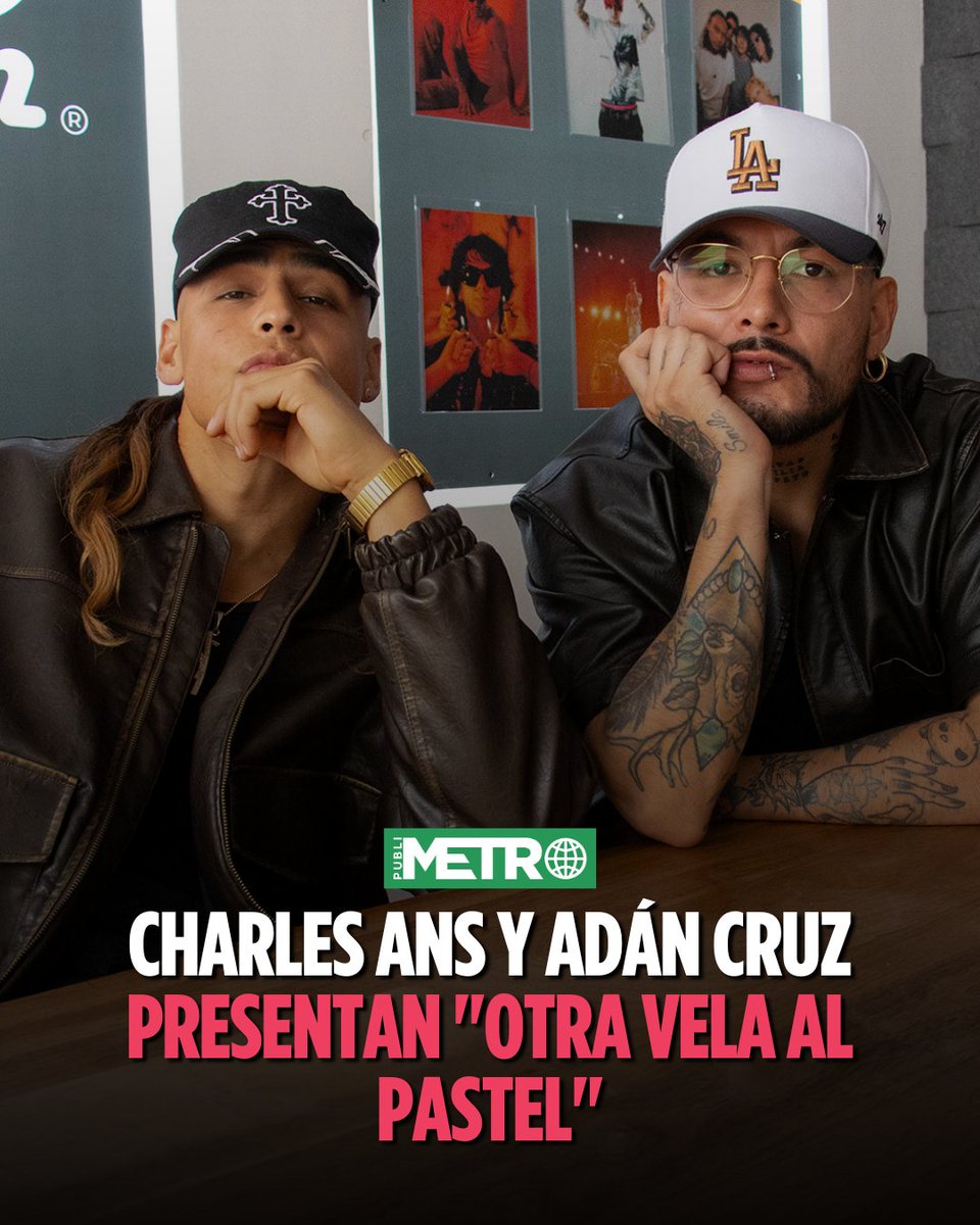 PublimetroMX's tweet photo. #CharlesAns y #AdánCruz presentan "Otra Vela Al Pastel", un tema que promete conquistar a todos sus fans. https://t.co/H7K3OheOiv https://t.co/V2Isz1GgOc
