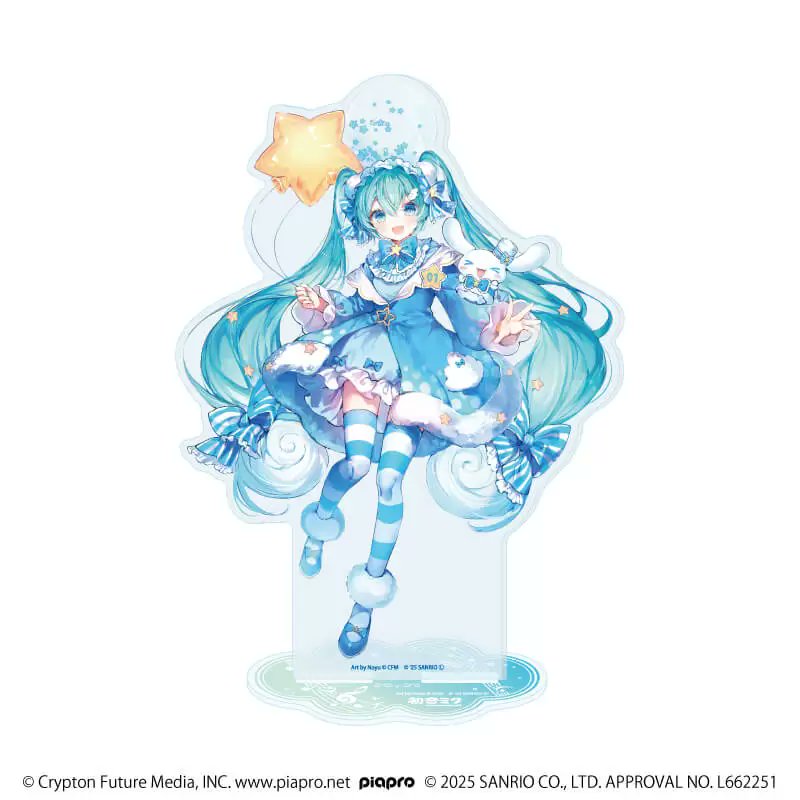 完売情報】 「初音ミク×シナモロール」 ・BIGアクリルスタンド01