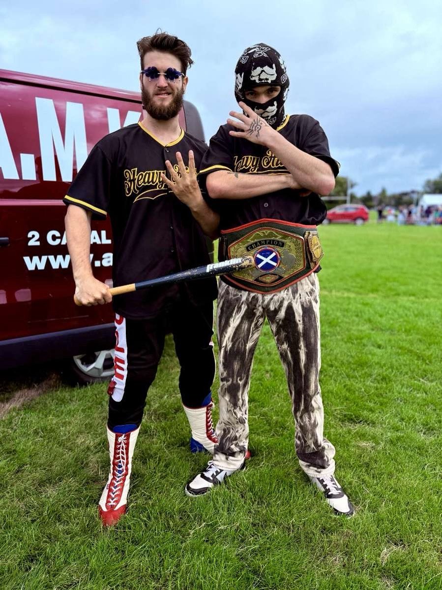 Today 
X-Site 
BRAEHEAD 

<a href="/grassrootswres/">Grassroots Wrestling Scotland</a> 
Heavy Hitters once again takes over your territory! 

BEST IN THE TERRITORIES 
OSC 
&amp;
THE COLDEST THUG EVER 
AJ DIAZ 

STEP UP 
TAKE A SWING 

YOU AIN’T IN OUR LEAGUE!!!