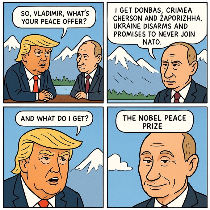 😅

#AlaskaMeeting #Putin #Trump