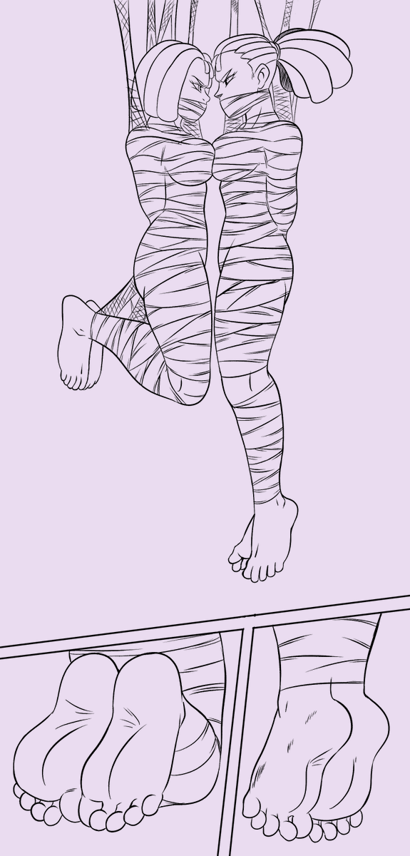 Some OC bondage, and before you ask, I don't generally like doing bondage. I do it for good friends, but it's just not my thing normally.