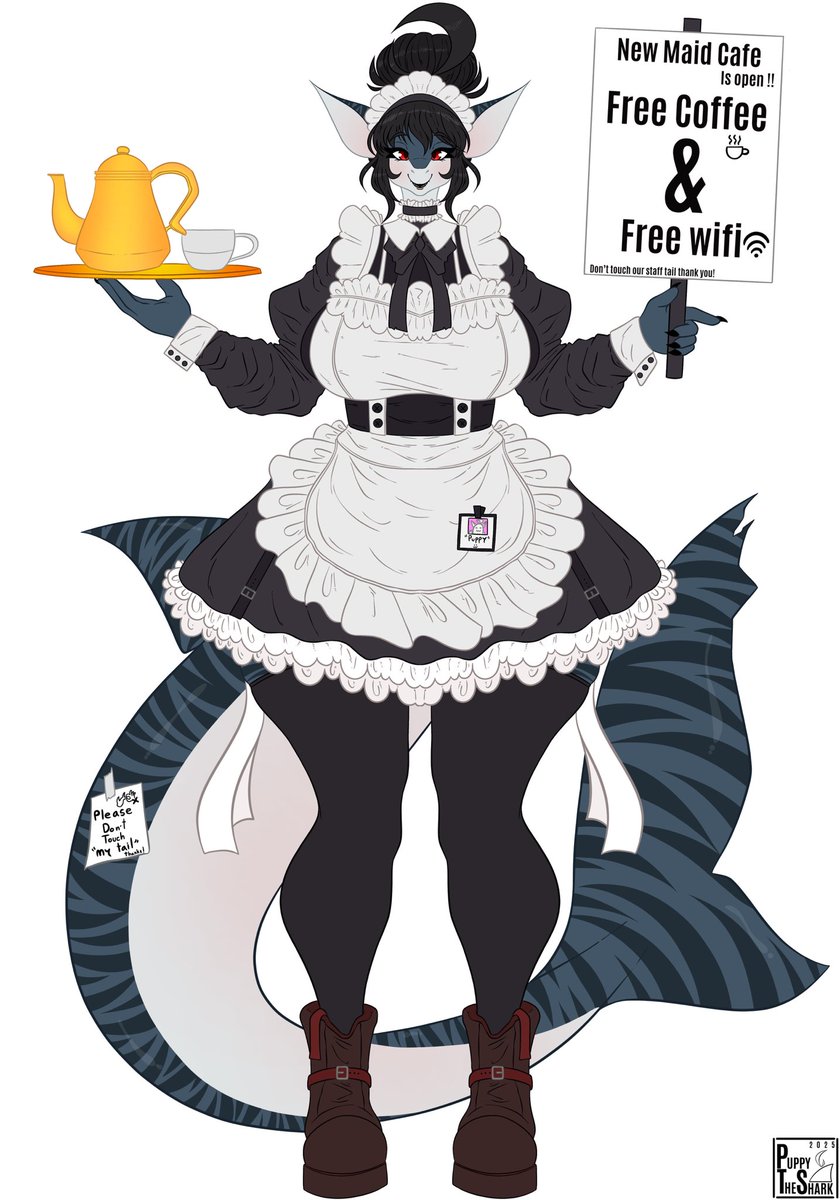 Maid shark 🍵🫖🦈