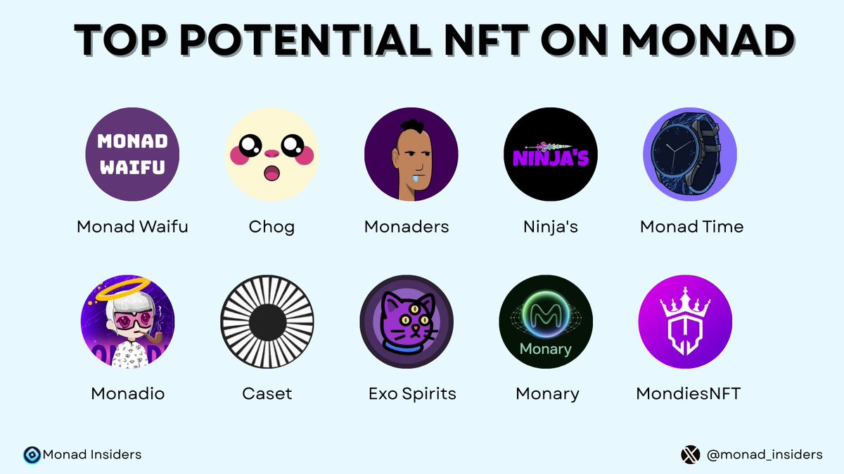 Monad Insiders (@monad_insiders) on Twitter photo TOP POTENTIAL NFT ON MONAD
Drop your Monad wallets below💜
<a href="/monadwaifu/">Monad Waifu</a>
<a href="/ChogNFT/">Chog</a>
<a href="/monadersNFT/">Monaders</a>
<a href="/Ninja_on_Monad/">Ninja's</a>
<a href="/Monad_Time/">Monad Time</a>
<a href="/MonadioNFT/">Monadio</a>
<a href="/casetnetwork/">Caset</a>
<a href="/ExoSpiritsNft/">Exo Spirits</a>
<a href="/Monary_xyz/">Ⓜ️onary</a>
<a href="/MondiesNFT/">MondiesNFT || 🎟️ Mint Now</a>
Like & RT to support us!🙏
#Monad #MonadTestnet #MonadCommunity TOP POTENTIAL NFT ON MONAD
Drop your Monad wallets below💜
<a href="/monadwaifu/">Monad Waifu</a>
<a href="/ChogNFT/">Chog</a>
<a href="/monadersNFT/">Monaders</a>
<a href="/Ninja_on_Monad/">Ninja's</a>
<a href="/Monad_Time/">Monad Time</a>
<a href="/MonadioNFT/">Monadio</a>
<a href="/casetnetwork/">Caset</a>
<a href="/ExoSpiritsNft/">Exo Spirits</a>
<a href="/Monary_xyz/">Ⓜ️onary</a>
<a href="/MondiesNFT/">MondiesNFT || 🎟️ Mint Now</a>
Like & RT to support us!🙏
#Monad #MonadTestnet #MonadCommunity
