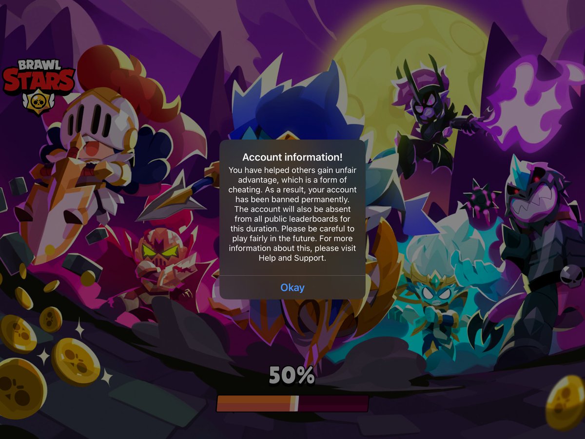 Today my account was permanently banned for apparently helping others gain an unfair advantage. I have never done any cheating or any activity against the game’s fair play rules. I hope to request a review of my case, as this seems to be a mistake <a href="/BrawlStars/">Brawl Stars</a> <a href="/Dani_Supercell/">Dani</a>