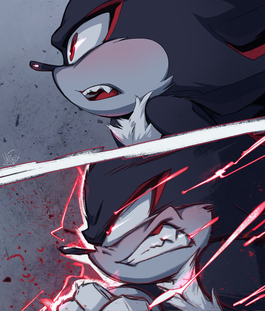 YuFoxArt's tweet photo. Who is our pretty kitty? Who's the pretty kitty? 😚😚
Definitely not Shadow 😆
That's why I LOVE LOVE LOVE him 🖤❤🖤  
(and draw him a lot)

#ShadowTheHedgehog #SonicTheHedgehog https://t.co/7B3CMi25kD