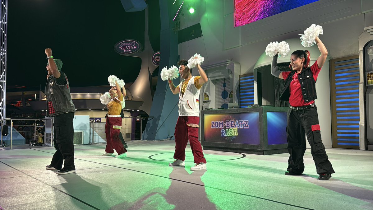 laughingplace's tweet photo. @DisneyPhotoPass The Zom-Beatz Bash is a fun dance party/stage show. #mnsshp https://t.co/nVYWWwbJjd