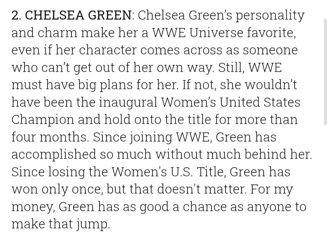 Chelsea Green being #2 iktr! she is one of the most consistent workers in &amp; out. she's one of the best leaders anyone could ask for. 🫡💙