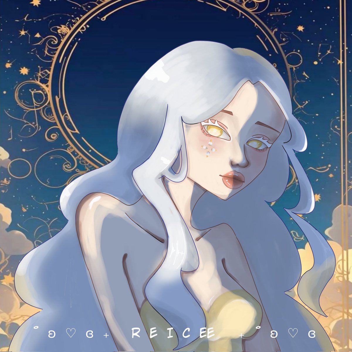 Rei_cee_'s tweet photo. 𝑪 𝑬 𝑳 𝑬 𝑺 𝑻 𝑰 𝑨 - art by me https://t.co/yxUg8tyKSN